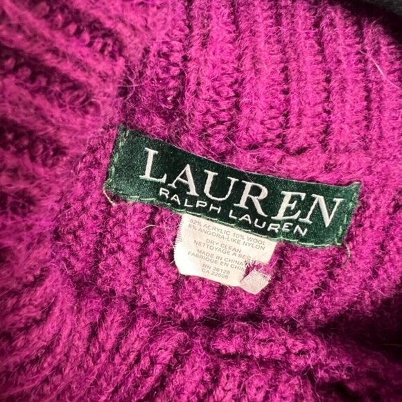 Lauren Ralph Lauren Purple Poncho - Picture 4 of 5